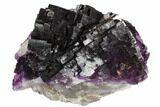 Deep Purple, Cubic Fluorite Cluster - Cave-In-Rock, Illinois #103827-1